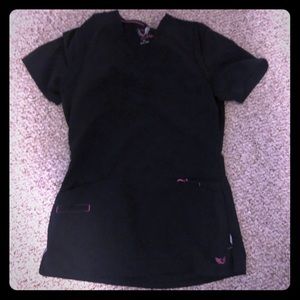Smitten scrub top size small